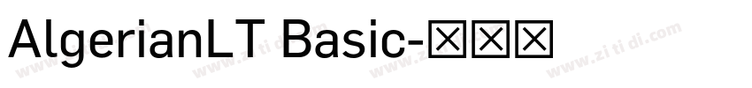 AlgerianLT Basic字体转换